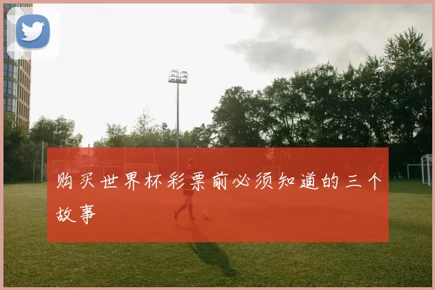 购买世界杯彩票前必须知道的三个故事